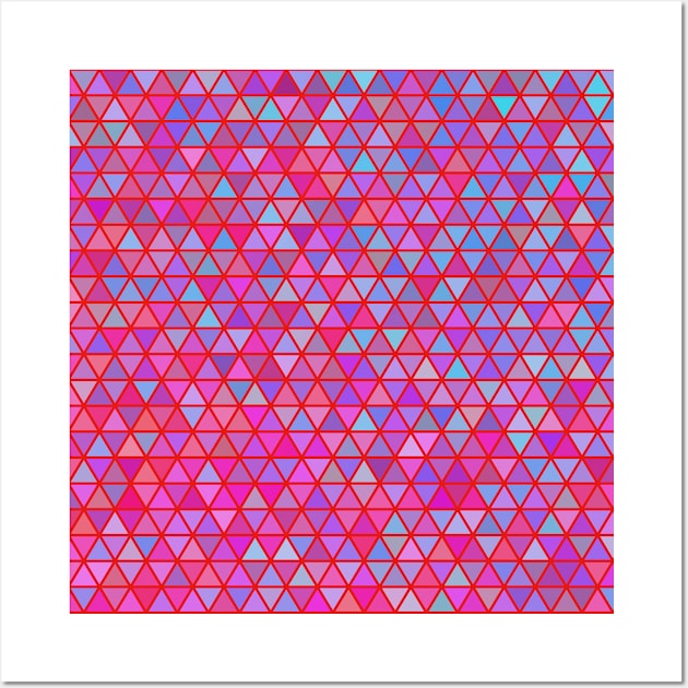 Geometric Triangle Pattern Wall Art by thesnowwhyte